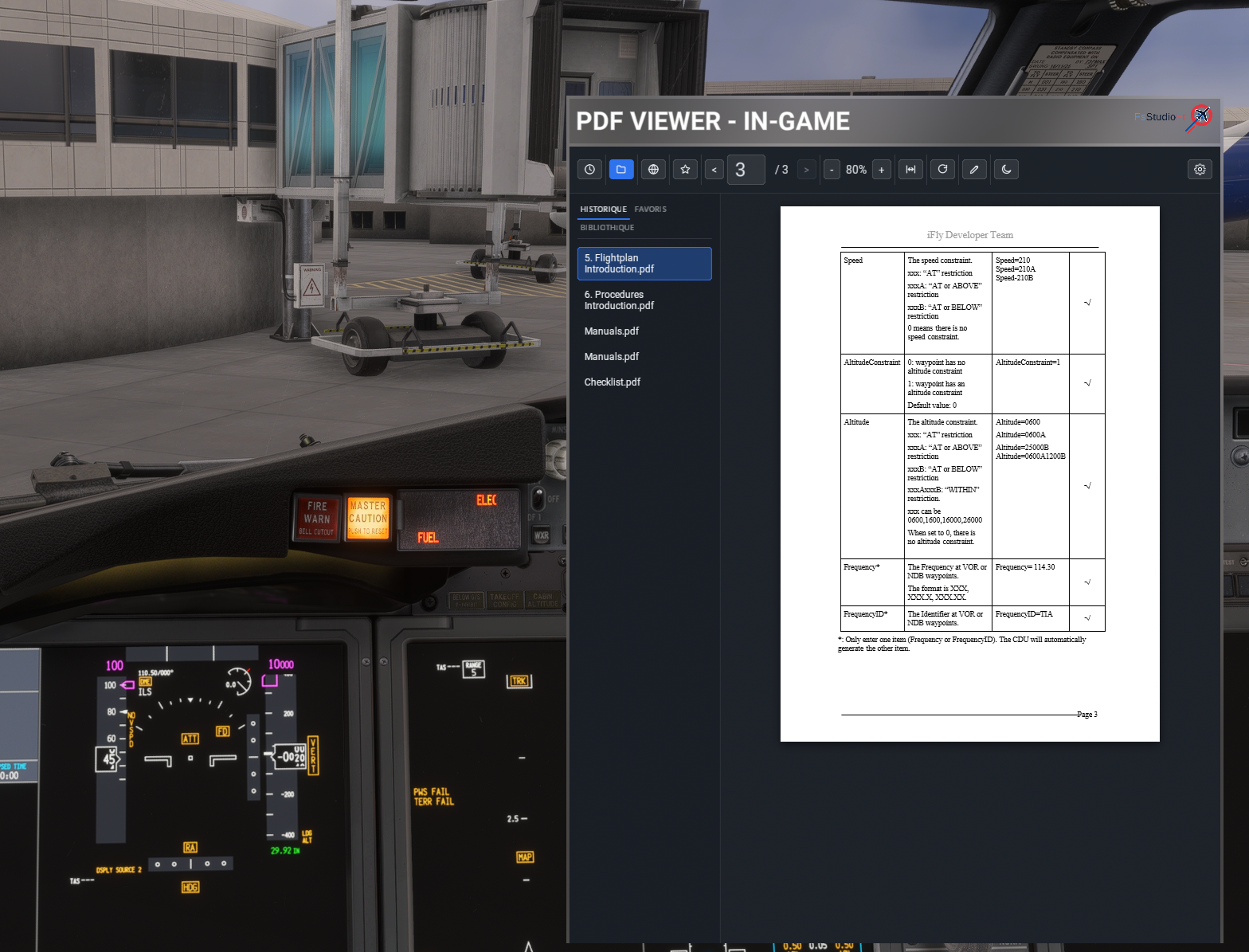 PDF Viewer for MSFS 2024