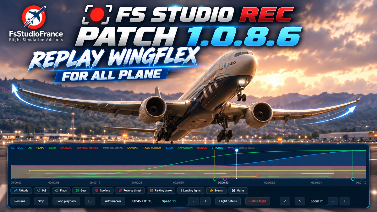 FS Studio REC - Your iFly 737 MAX Replays everything. Even the wipers.